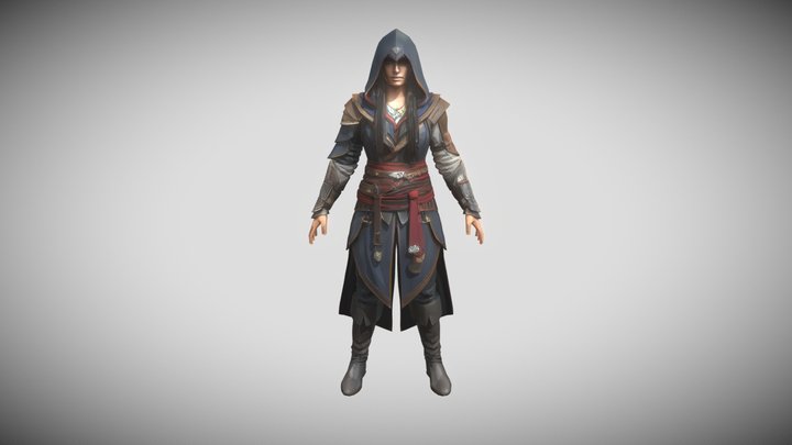 Female Assassin 3D Model