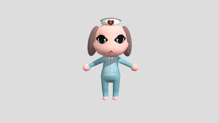 Animal Hospital Nurse (Rigged) 3D Model