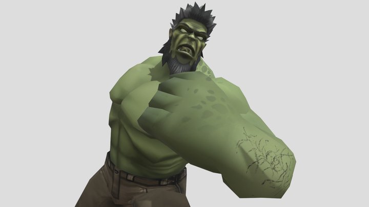 Ravage The Hulk Video Game | FMV Tex And Anims 3D Model