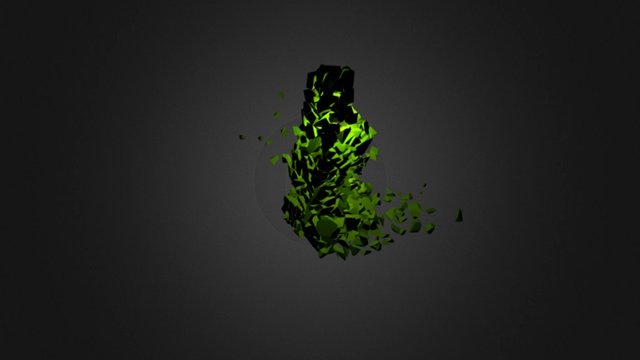 Collapsing Column 3D Model