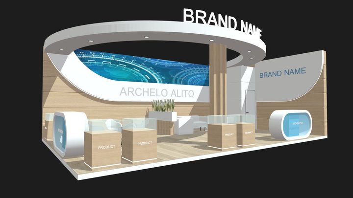 3d exhibition stand 3D Model
