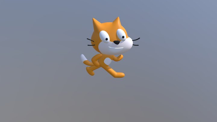 Scratch Cat 3D Model