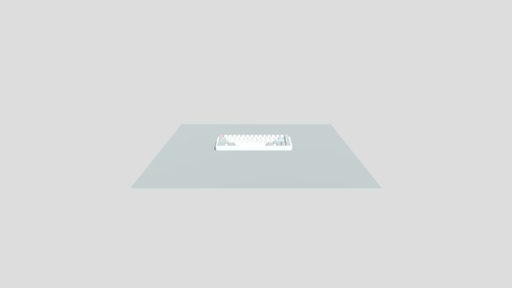 Costom Keyboard - Gmk Modern Dolch Light WKL 3D Model