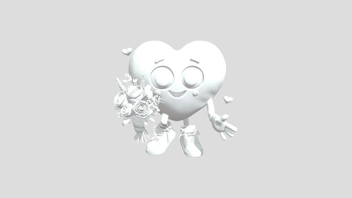Heartfelt Bouquet 3D Model