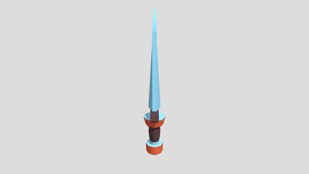 Low Poly Sword – Game Ready & Textured