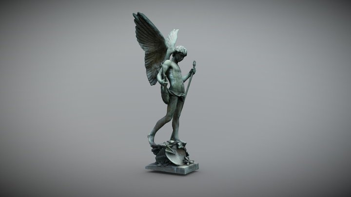 Pronssinen muistomerkki 3D Model