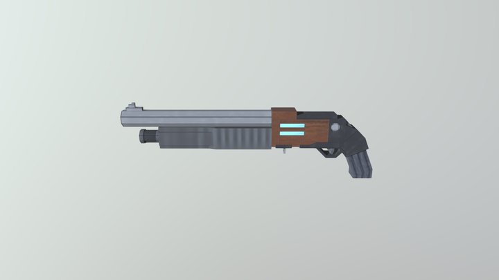 KS-23 Sci-Fi Pump Action 3D Model