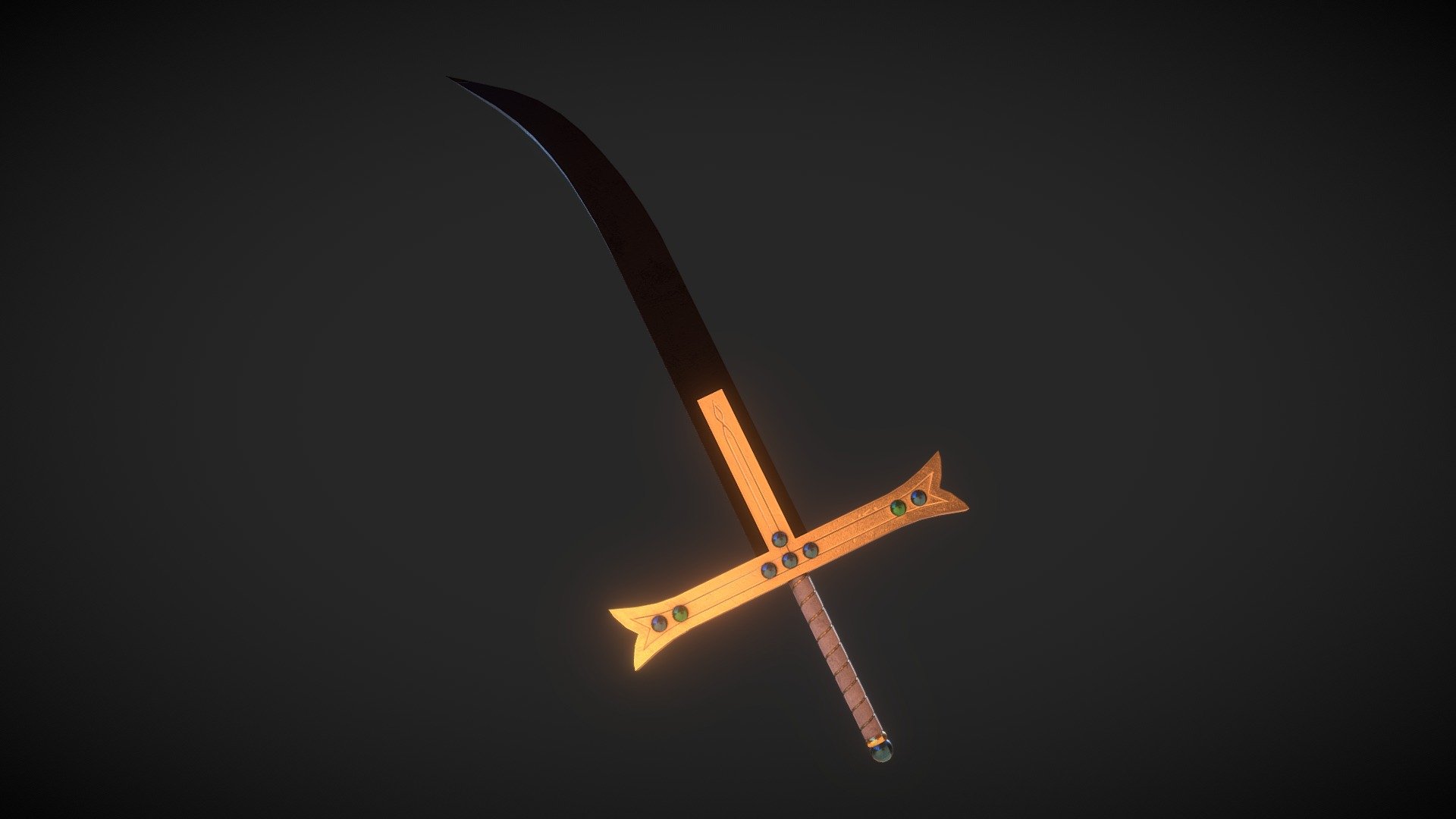 one piece mihawk sword Yoru 3D model 3D printable