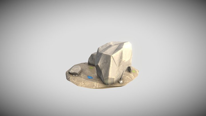 Aztec cave 3D Model