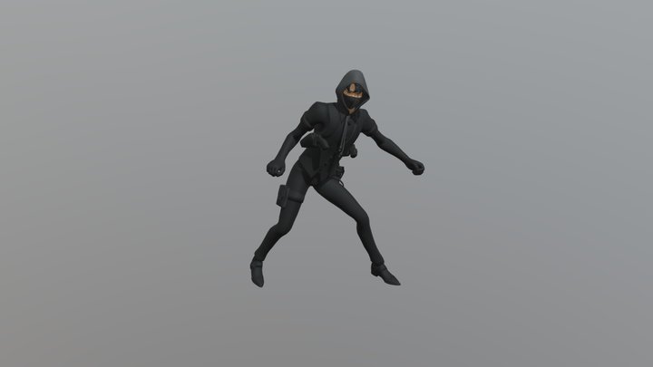 Agent Onion Hq with smooth moves emote 3D Model