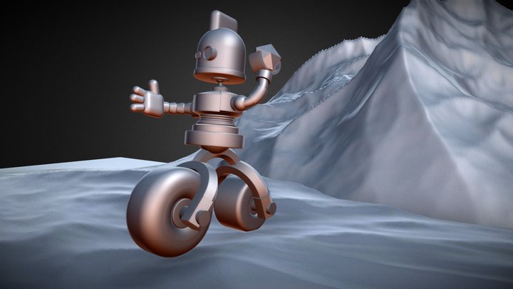 Robot Lowpolygon 3D Model