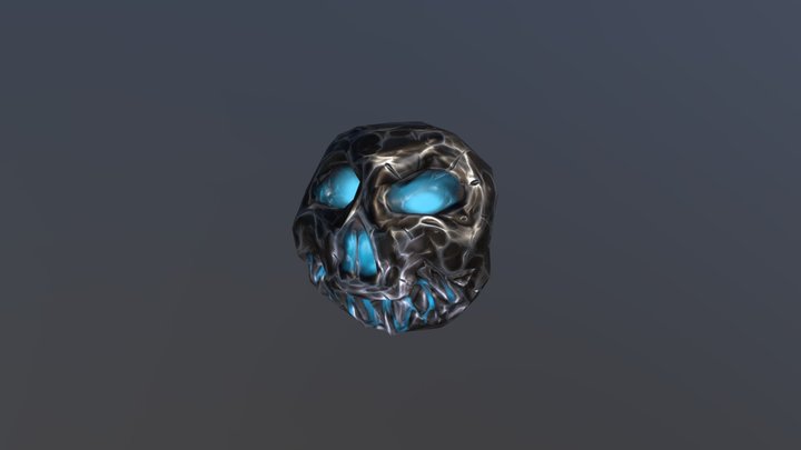 Rune Cannon - Demonic Cannon Ball (Iron Black) 3D Model