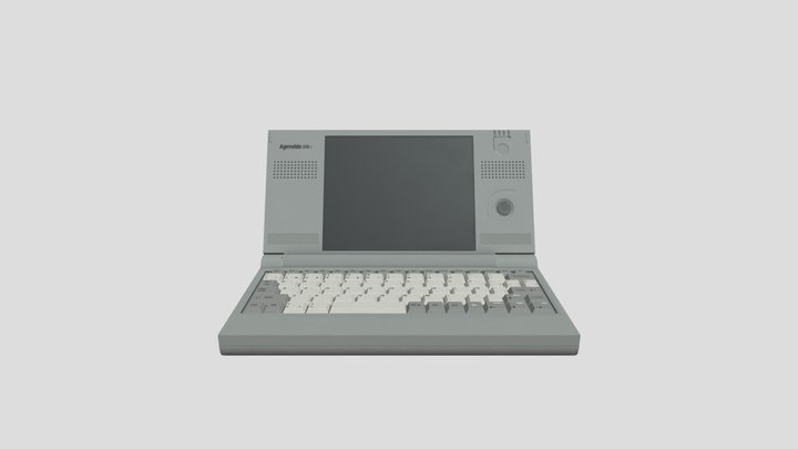 90s Laptop 3D Model