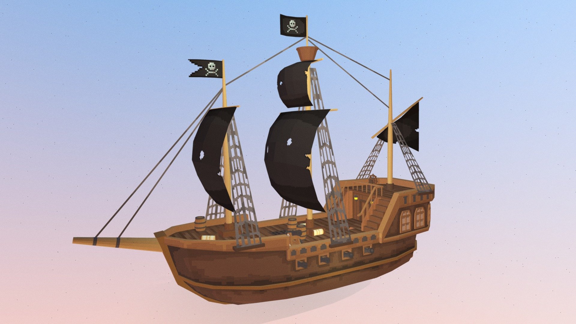 Pirate ship - 3D model by Mr Trident (@MrTrident) [9b76983] - Sketchfab