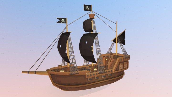 Pirate-ship 3D models - Sketchfab