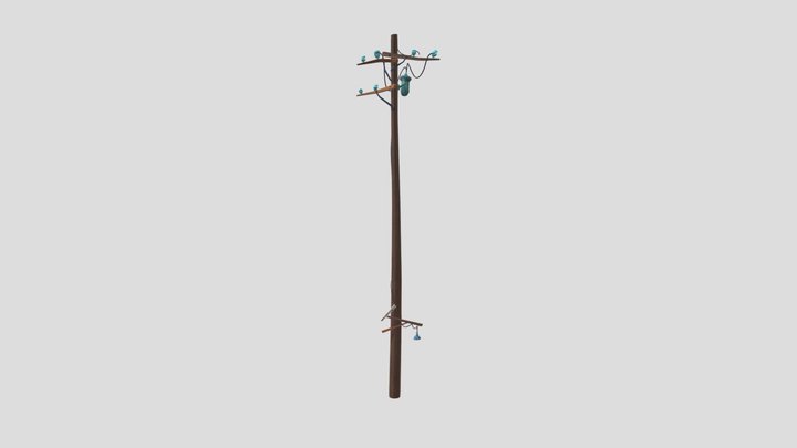 hello guest pole large 2 3D Model