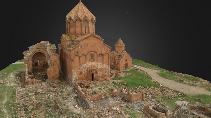 Marmashen 10th-century Armenian monastic complex 3D Model