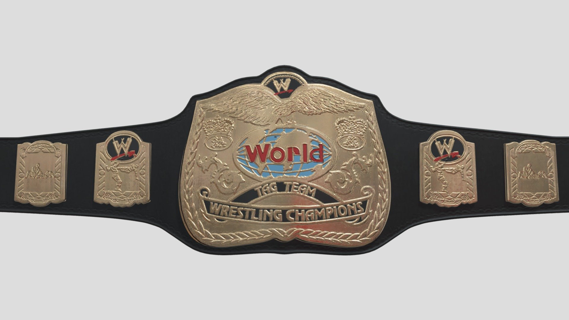 WWE - TAG TEAM CHAMPION BELTS '98-'02 - Download Free 3D model by ...