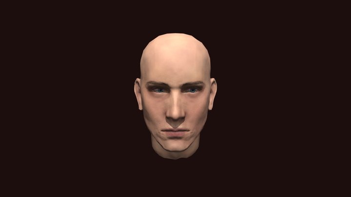 Leon Kennedy Head Sculpt (no hair) 3D Model