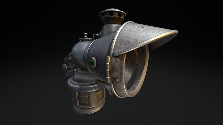 Lucas KORA Bicycle Lamp 3D Model