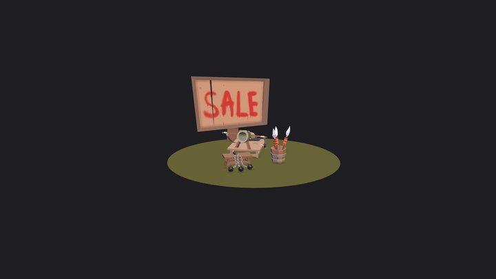 store of power weapons 3D Model