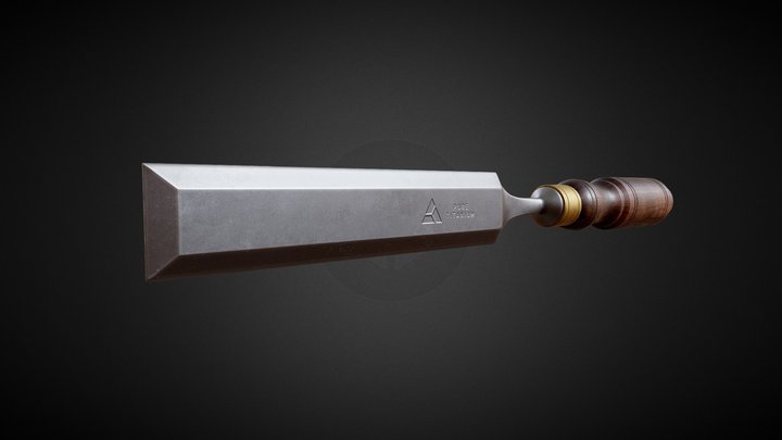 Woodworking Chisel - 3D Model by faizal3DX