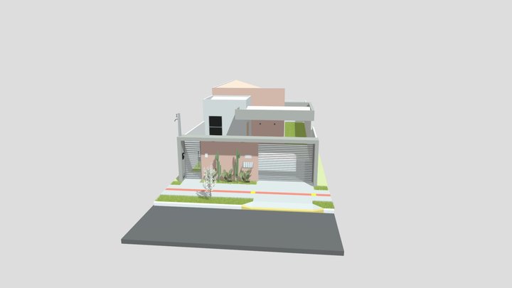 Fachada casa caceres 3D Model