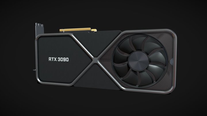 Nvidia GeForce RTX 3090 3D Model