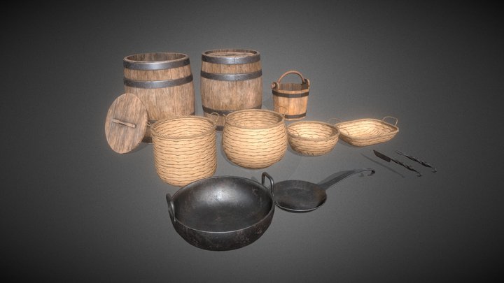 medieval assets Vol 1 3D Model