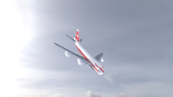 TWA800 body stall 3D Model