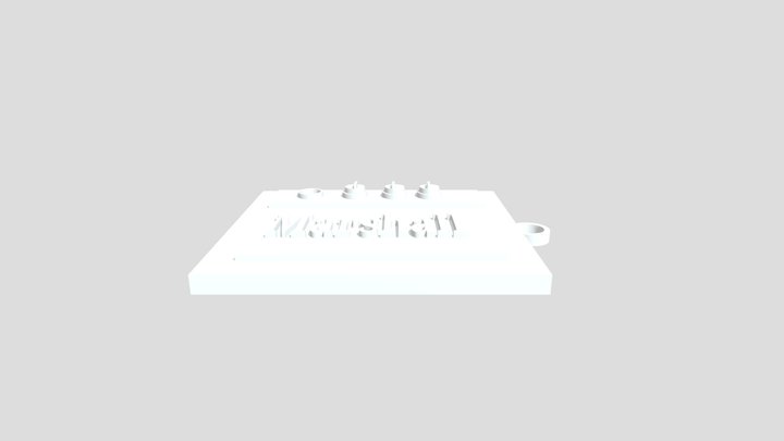 Marshall Keychain 3D Model