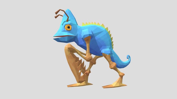 Chameleon-Mantis Reptisect 3D Model