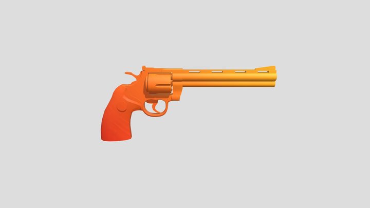 Krunker Revolver 3D Model