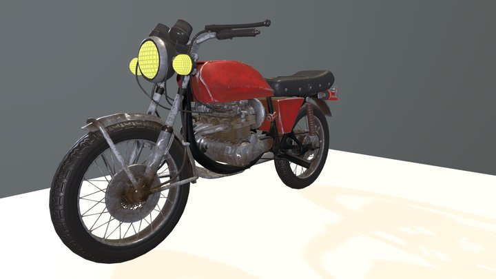 Honda CB400F 3D Model