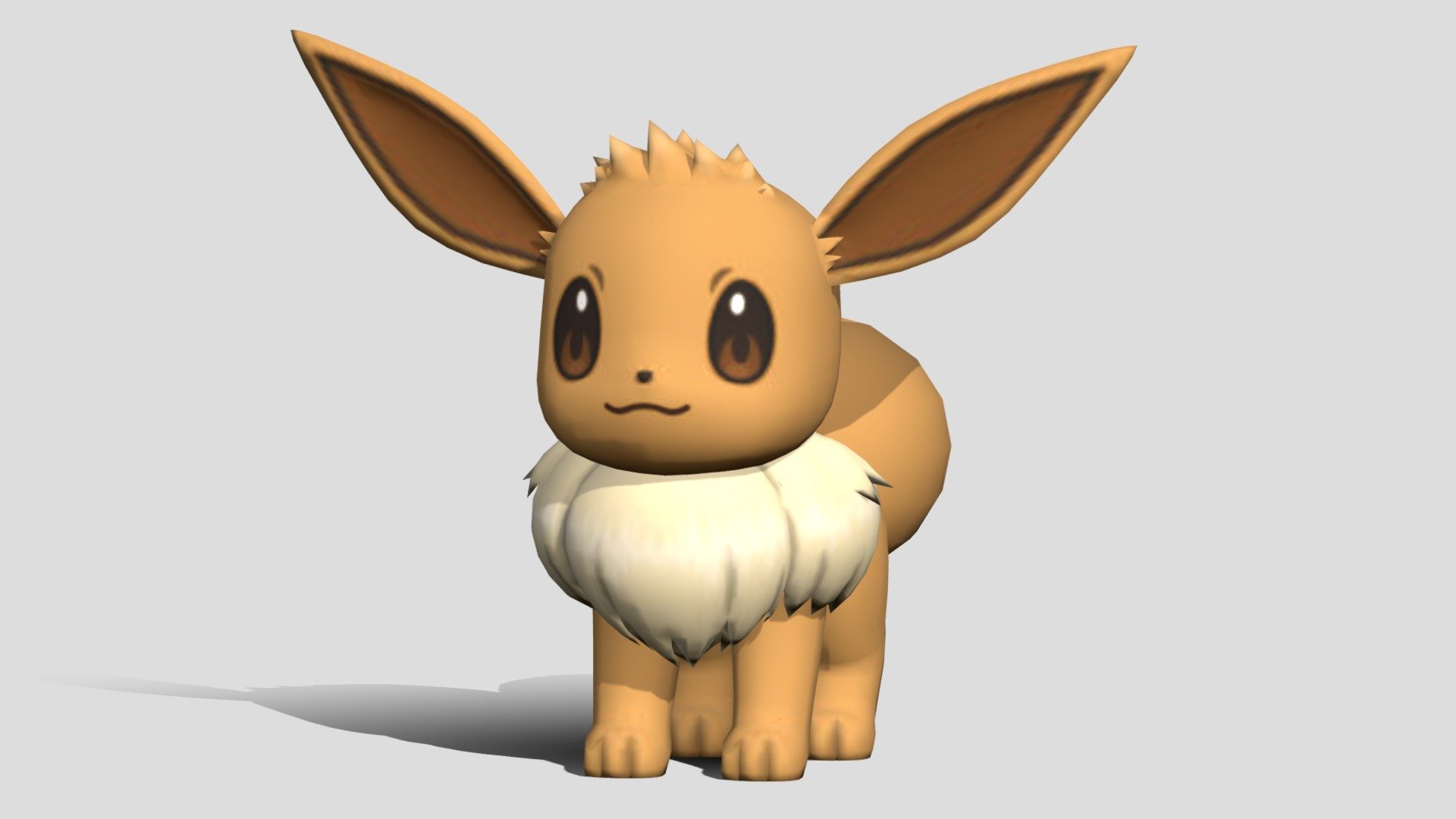 Eevee Pokemon - Download Free 3D model by selgrayshade (@selgrayshade)  [be609d9]