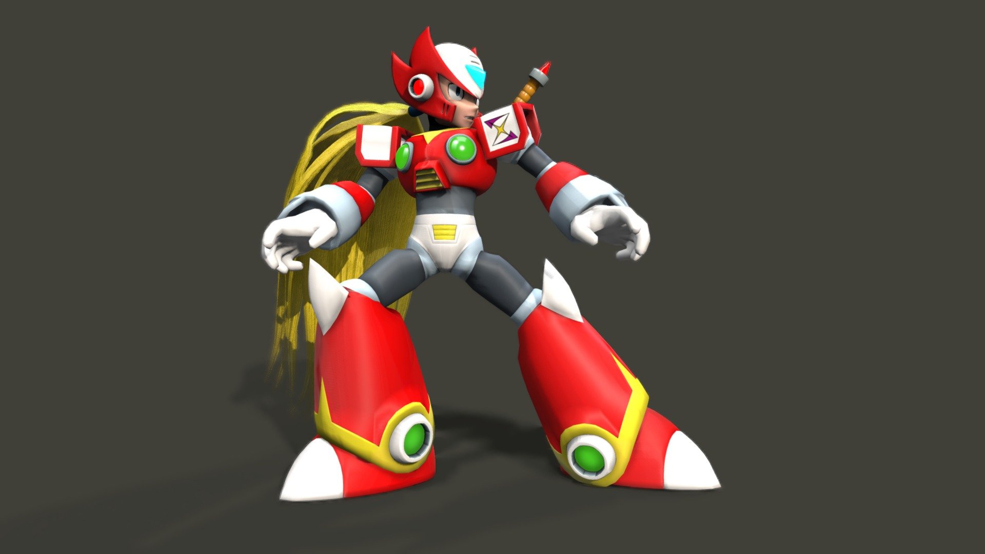 Zero - Type 2 - Megaman X - 3D model by Mariano Gomes (@Qadosh ...