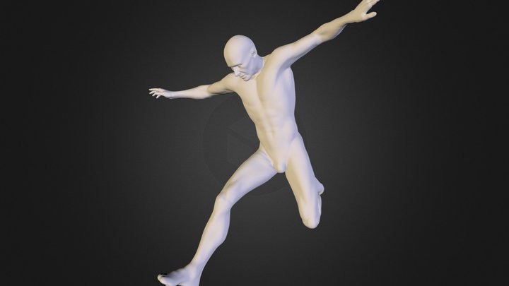 genericMaleJumping.obj 3D Model