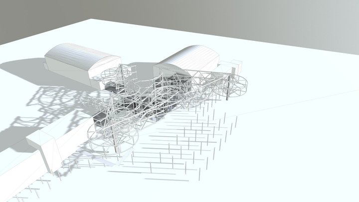 steel structure 3D Model