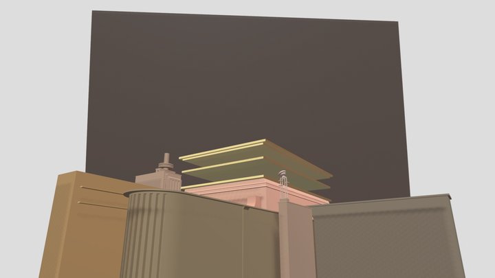 20th Century Fox logo (1998-2007) remake (The Si 3D Model