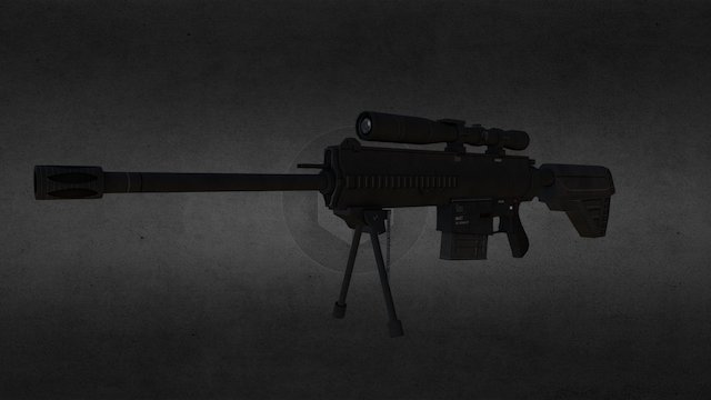 Military Weapon : HK417 - 20" 3D Model