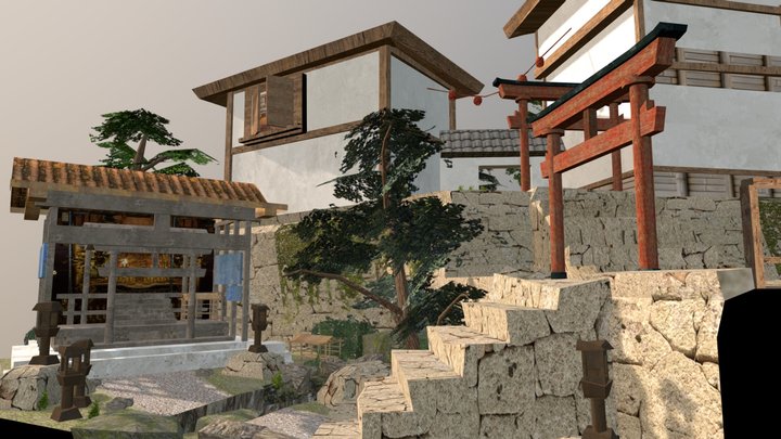 dae - City Scene Kyoto 3D Model
