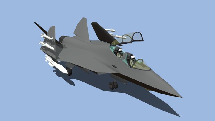 E-51DK on the deck 3D Model