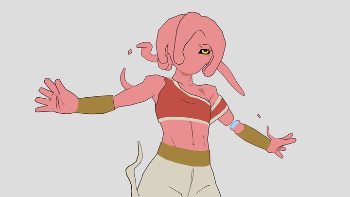 Latte 3D Model