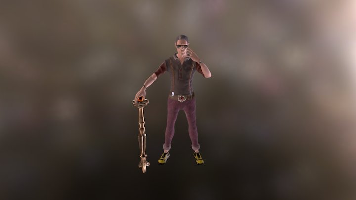 Fergus the Old Mafia Man 3D Model