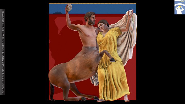 3D rendering of Metope South 25 Restored