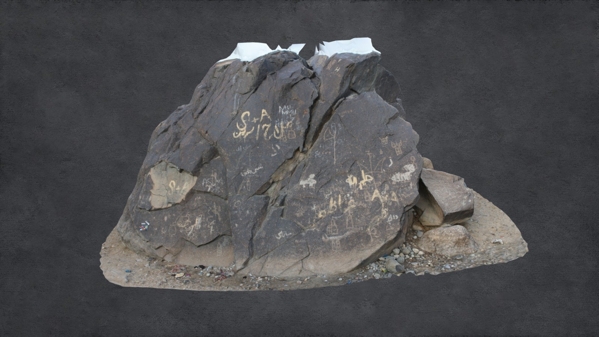 Rock Carving at Chilas-X (Rock 105) - 3D model by cvlablums [9b85f06 ...