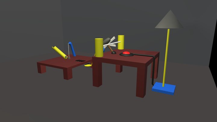 Rube Goldburg Device 3D Model