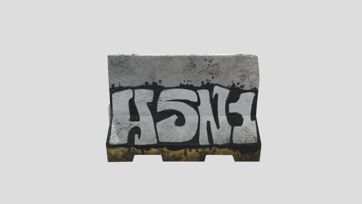 Barricade Damaged 3D Model