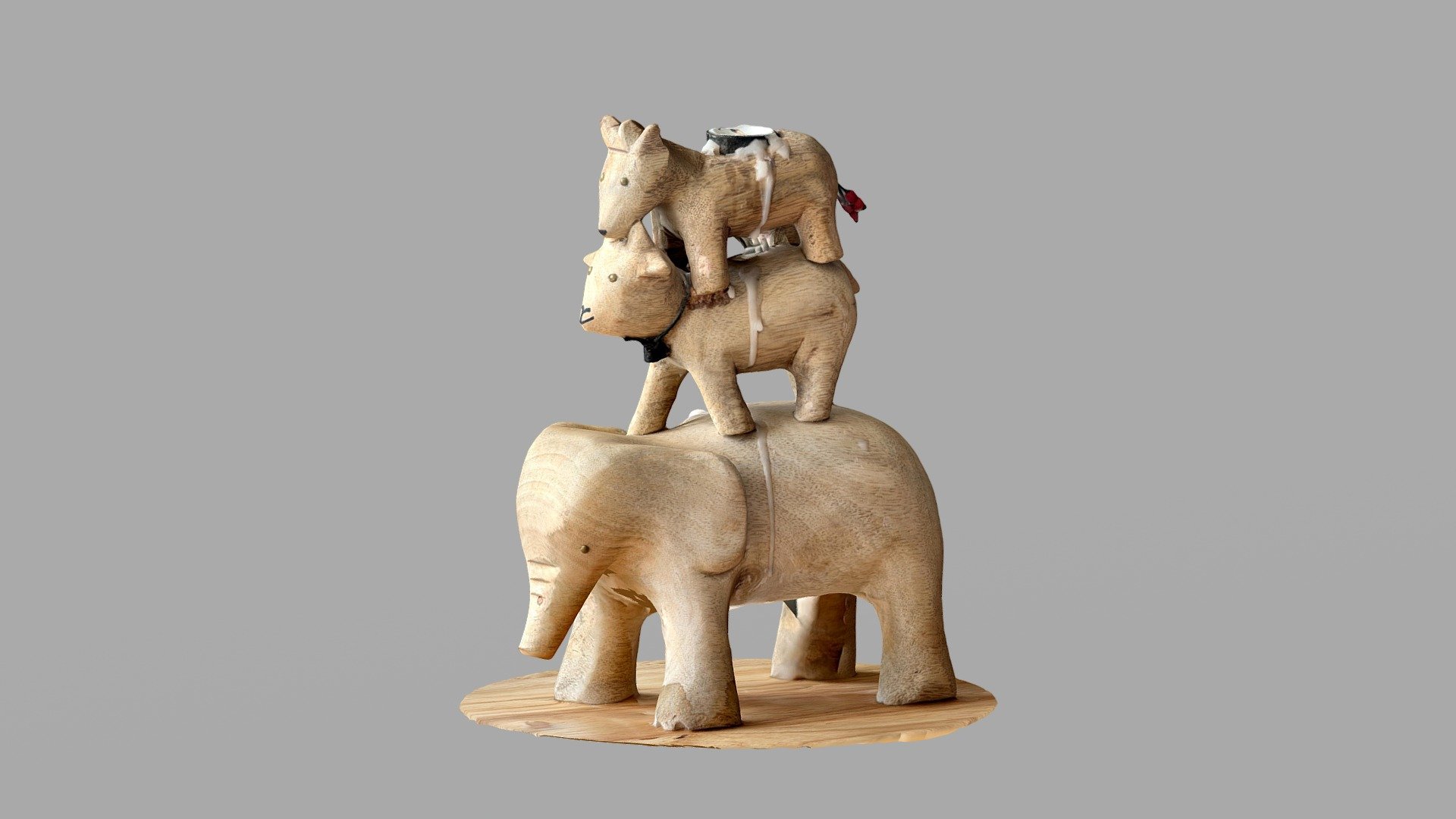 Animal Candleholder Med
