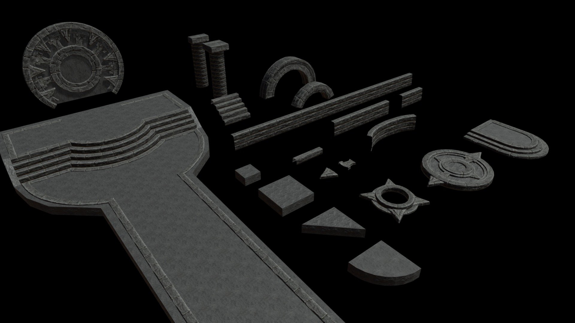 Stones for level - Buy Royalty Free 3D model by Tink (@tinkov) [9b878af ...